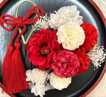 성인식 졸업식 시치고산 사전 촬영 머리 장식