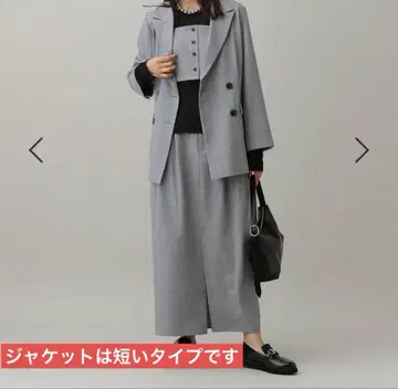 GLOBAL WORK 마네 라인 카셋업 자켓 스커트