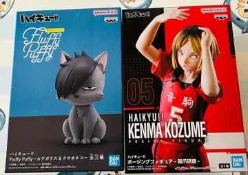 하이큐!! 쿠로오 테츠로 코즈메 켄마 포징 피규어 2종 세트