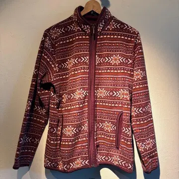 MICRO FLEECE 눈꽃 무늬 플리스 자켓