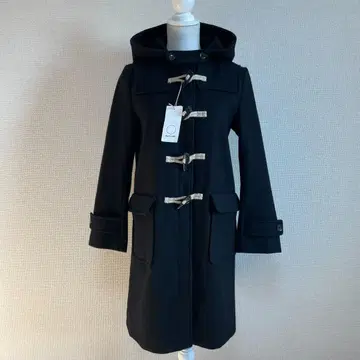 새상품 무인양품 MUJI 블랙 캐시미어 혼방 더플 코트 L 가을/겨울