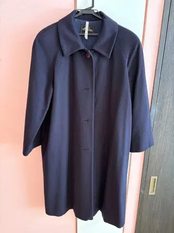 MISS PARIS 캐시미어 네이비 롱 코트 9AR