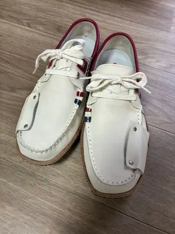 Conqueror 네이비 화이트 가죽 신발 26