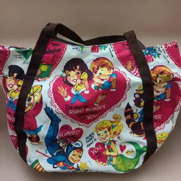 레트로 디자인 토트백