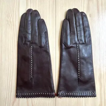 TOPKAPI 탑카피 다크 브라운 가죽 장갑 천연 가죽