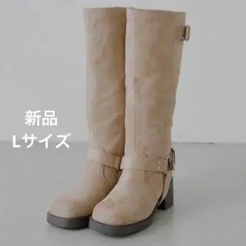 L 사이즈 Chico 베이지 엔지니어 부츠 2way