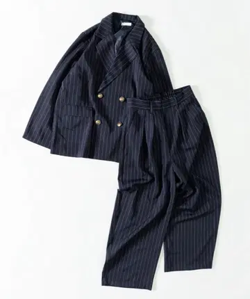 MUHET 모듬 테일러드 더블 자켓 모듬 2턱 팬츠