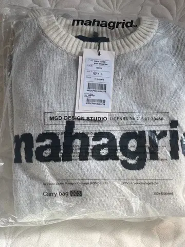 [ 미사용 새상품 ] mahagrid 스웨터 S 사이즈 아이보리