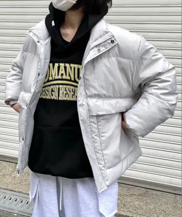 [ Chikashitsu + ] 치카시츠플러스 다운 자켓 그레이