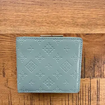 데일리 러셋 이단 접이식 가마구치 지갑 라임