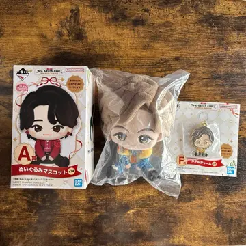 미세스 제일복권 A상 F상 봉제인형 마스코트 메탈 참 2종 세트