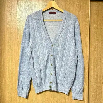 [ 새상품급 ] LeCENT V넥 가디건 긴팔 L 사이즈 면린넨