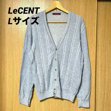 [ 새상품급 ] LeCENT V넥 가디건 긴팔 L 사이즈 면린넨