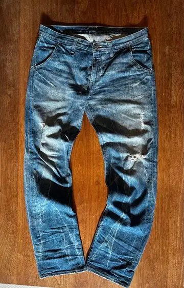 SOPHNET. X-146 데미지 가공 데님 팬츠