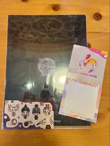 미세스 그린애플 제일복권 H상 쿠스시키 클리어 파일, 입체 메모