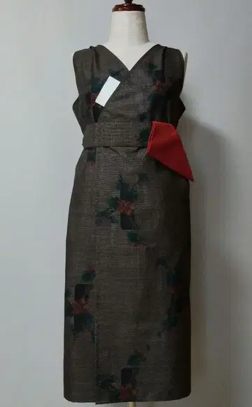 브라운 다도 수련복 롱 핸드메이드 본토 진흙 오오시마