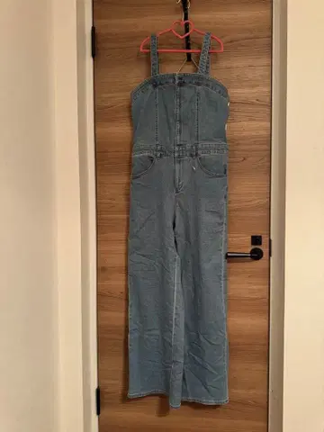 GU 라이트 블루 데님 오버롤 XL