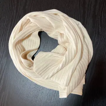 [ 23구 ] 롱 머플러 양모 80% 캐시미어 20% 아이보리 베이지