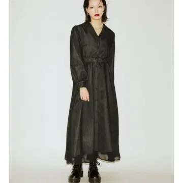 시어 패턴 원피스