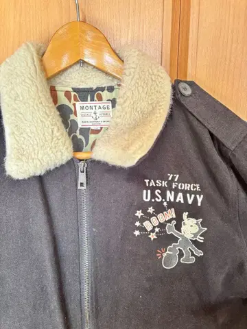 MONTAGE TASK FORCE U.S. NAVY 밀리터리 자켓