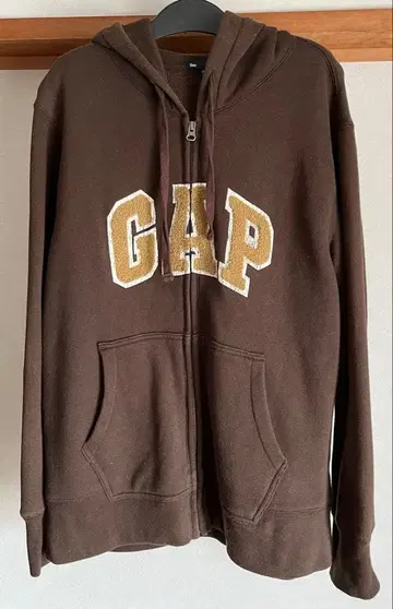 갭 후드티 브라운 L