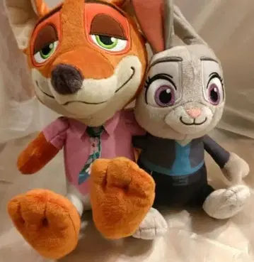 주토피아 닉 주디 봉제 인형 세트
