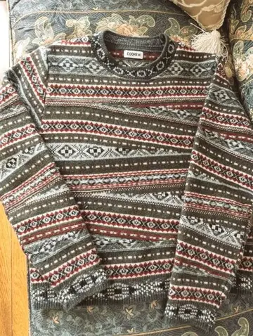 COOHEM 페어아일 니트 그린 이번 시즌 상품 컨디션 최상