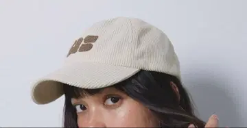 베이지 코듀로이 캡