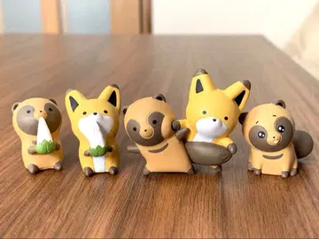 너구리와 여우 4개 세트