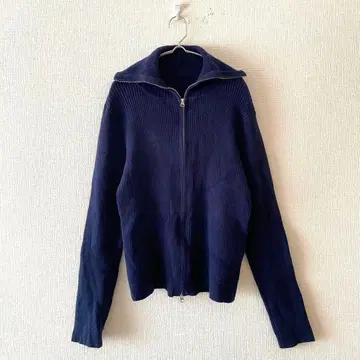 [라비앙제] 리브 니트 더블 지퍼 풀 집업 긴팔 빅 사이즈 LL