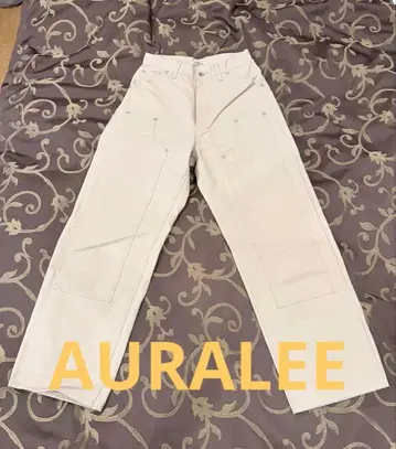 AURALEE 22AW COTTON OILED CANVAS PANTS