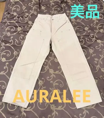 AURALEE 22AW COTTON OILED CANVAS PANTS