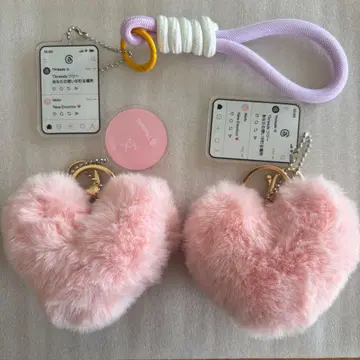 NiziU 하라주쿠 Threads 하트 키링 스레즈