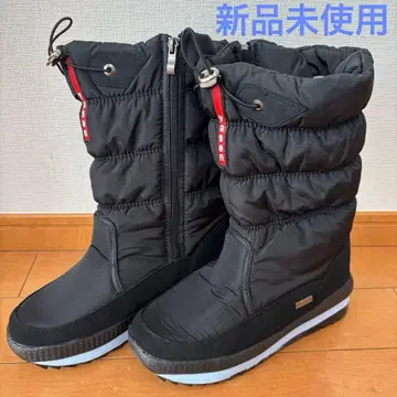 [ 미사용 새상품 ] 여성용 지퍼 달린 안감 보아 롱 스노우 부츠 방수