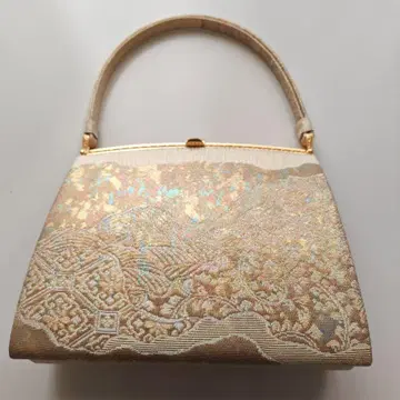 꽃무늬 일본 의류용 백 골드 계열