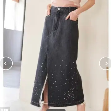 Vis 비쥬 데님 I라인 스커트