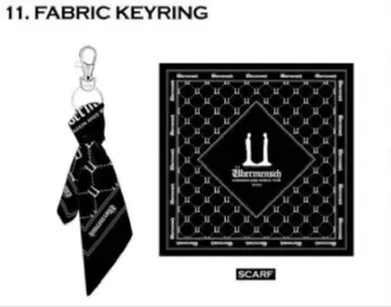 레어 [공식] G-DRAGON 지드래곤 키링 반다나 스카프 서울 한국