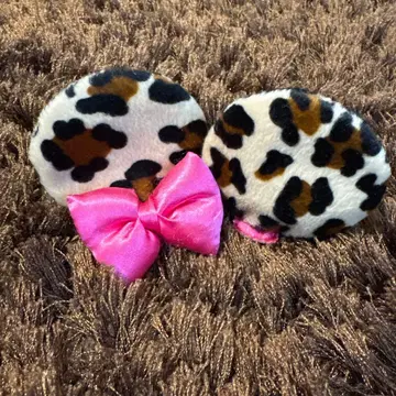 미니 레오파드 무늬 패치 핑