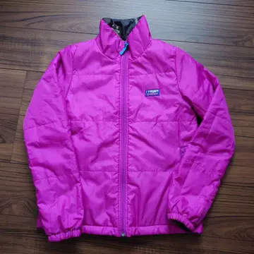 X-girl 핑크/카모플라쥬 리버서블 점퍼