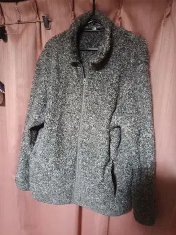 유니클로 풀 보아 플리스 자켓 XL 그레이