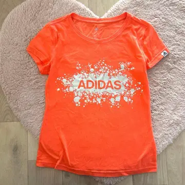 adidas 로고 자수 네온 컬러 T셔츠 갸루 캐주얼 화려한 스포츠