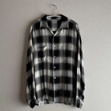 옴브레 체크 셔츠