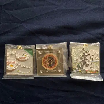 제일복권 미세스 그린애플 메탈 참 키링 F상 3종 세트