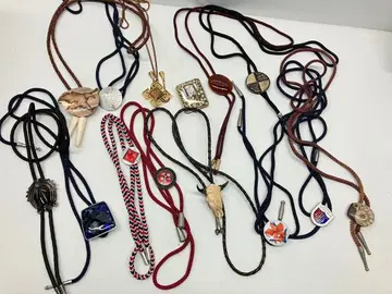 루프 타이 묶음 판매 빈티지 실버 925 멕시코 산 일본 산 등