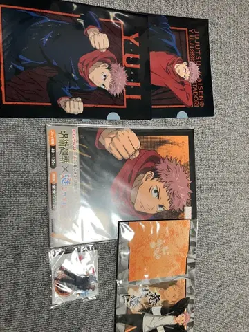 주술회전 이타도리 유우지 클리어 파일 아크릴 키링 세트