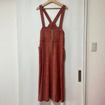 새상품 미사용 번롬사이 오버롤 스커트