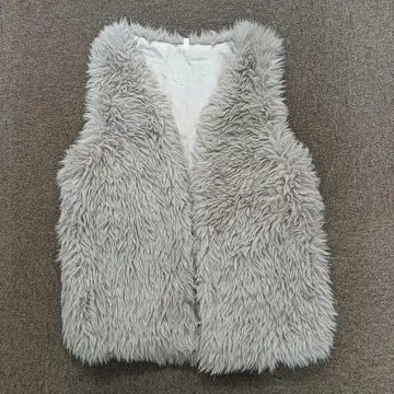 coca 인조 모피 베스트 M 사이즈