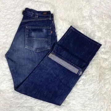 EDWIN 에드윈 0525 W29 데님 팬츠 셀비지 신치 벨트