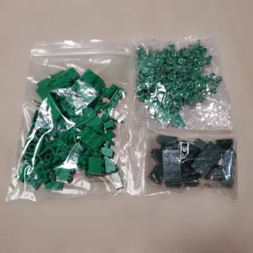 LEGO 블록 부품 세트 짙은 녹색