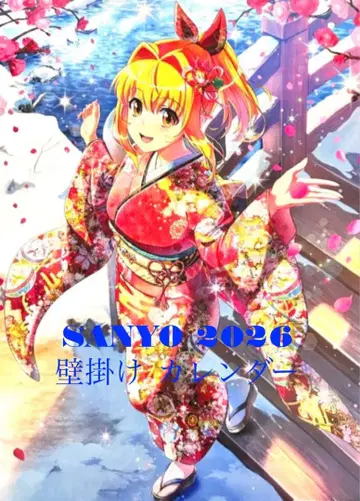 SANYO(산요) 바다 이야기 마린쨩 벽걸이 달력 2026